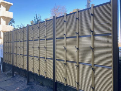 目隠し竹垣風（御簾垣）フェンス施工例