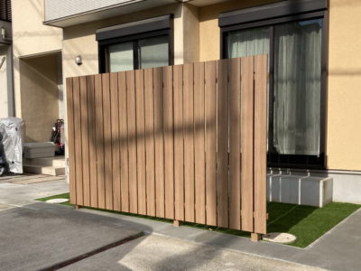 スクリーンフェンス施工例　N様邸
