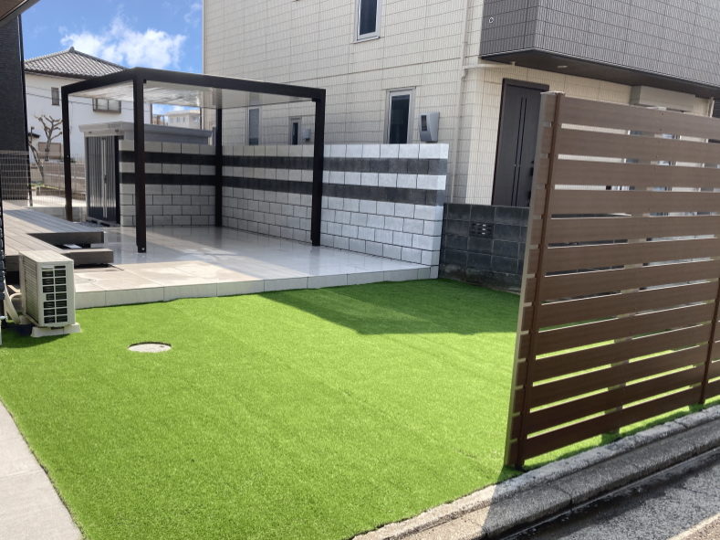 エクステリアパル神奈川県厚木市　庭工事施工例0212
